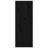 Veggskap 2 stk svart 30x30x80 cm heltre furu