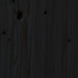 Skoskap svart 34x30x105 cm heltre furu