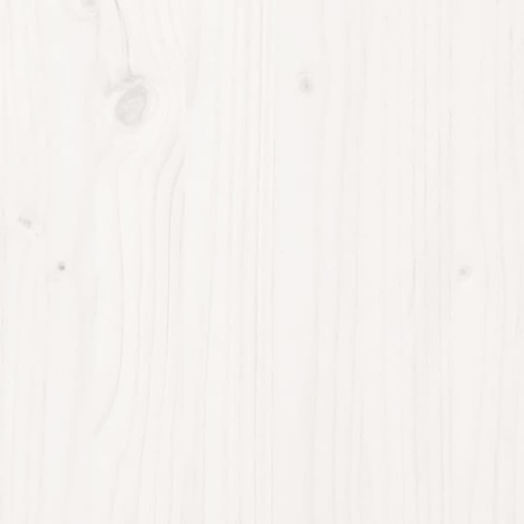 Nattbord hvit 40x35x61,5 cm heltre furu