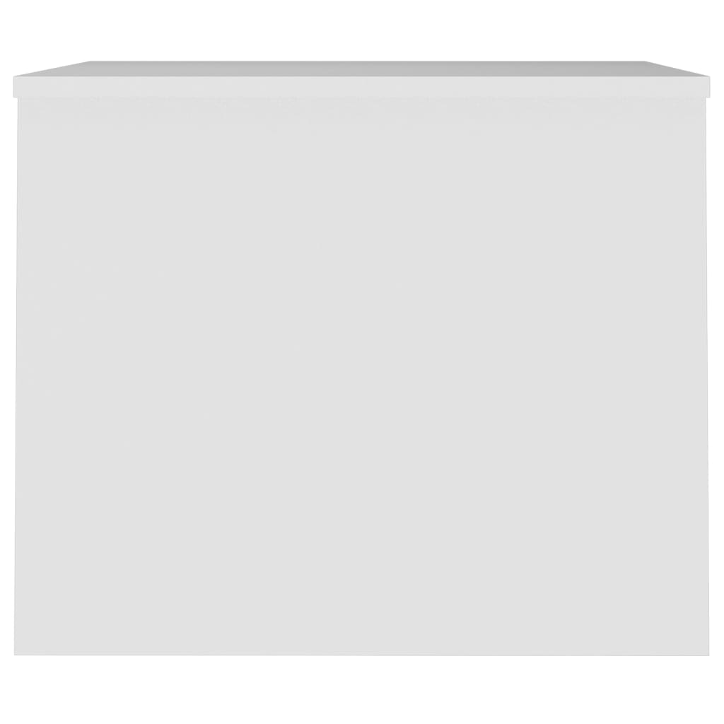 Salongbord hvit 80x50,5x41,5 cm konstruert tre