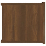 Nattbord brun eik 40x30x30 cm konstruert tre