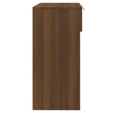 Konsollbord brun eik 90x36x75 cm konstruert tre