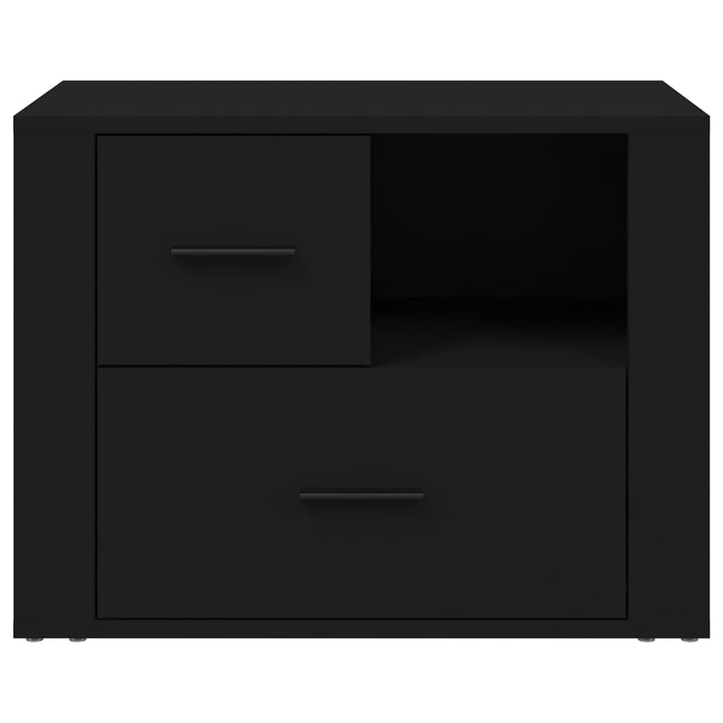 Nattbord svart 60x36x45 cm konstruert tre