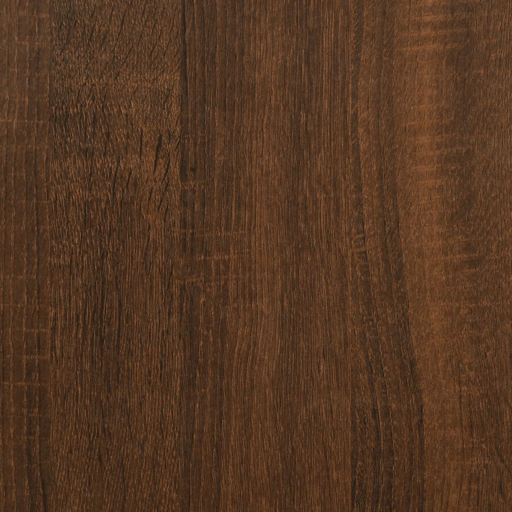 Sidebord brun eik 50x50x60 cm konstruert tre