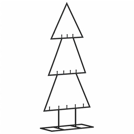 Juletre til dekorasjon metall svart 60 cm